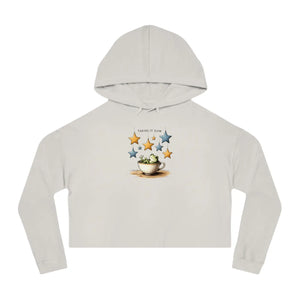 Women’s cropped hooded sweatshirt - sweatshirts