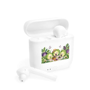 Kawaii cabbage garden wireless earbuds - headphones
