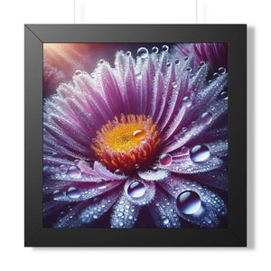 Dipaliz flower closeup framed vertical nature art 18x24 - posters