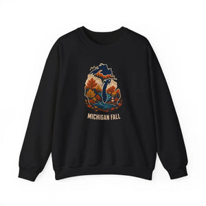 Michigan fall autumn colors crewneck sweatshirt - sweatshirts