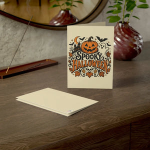 Spooky halloween greeting card - cards
