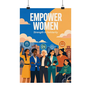 Empower Women Matte Poster — Strength in Solidarity Feminist Wall Art