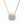 Rose gold PVD circle pendant by DipaliZ, square panel for personalised engraving