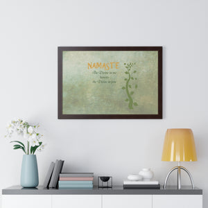 Namaste, Framed Horizontal Poster