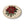 Poinsettia Ceramic Coaster — 