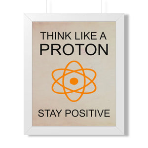 Be positive framed vertical poster - posters