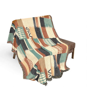 Stepped chevron squares in the DipaliZ southwestern patchwork throw