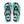Geometric teal and navy flip flops - slippers