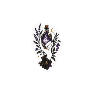 Mystical potion botanical kiss-cut vinyl decal - home decor decals