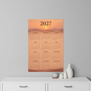 2027 Desert Sunset Wall Decal Calendar