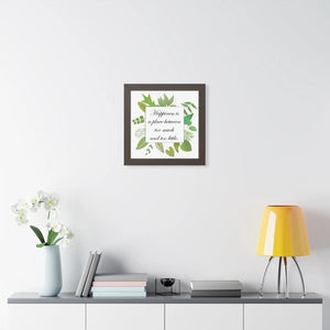 Happiness quotes framed vertical poster - posters