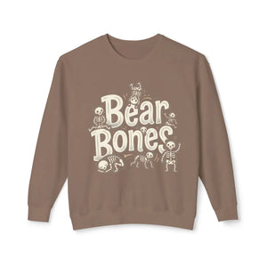 Bear Bone Crewneck Sweatshirt — Subtle Watercolor Wildlife Graphic