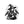 Ravens drawn mid-landing with wings half open on a DipaliZ decal