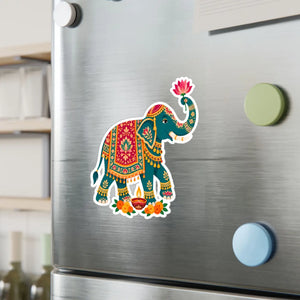 Decorative indian elephant kiss-cut vinyl decal - home decor decals
