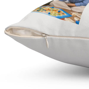Besties Personalized Photo Pillow — Custom Names & Quote