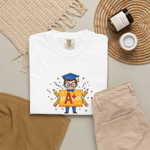 A+ Grad Owl T-Shirt — Cute Academic Graduation Tee for Students & Teachers