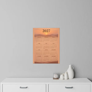 Dusty pink to cream sky on the DipaliZ 2027 desert calendar decal