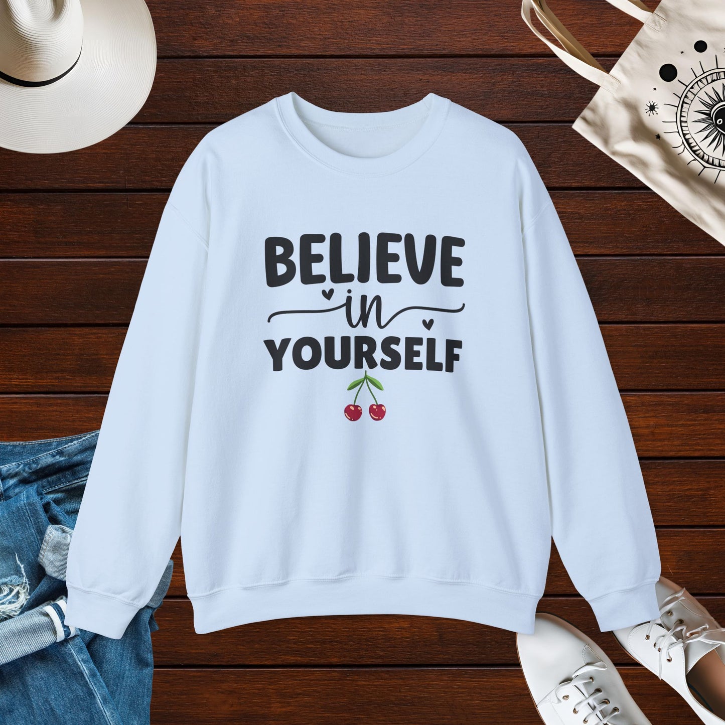 Believe in yourself, Unisex Heavy Blend Crewneck Sweatshirt