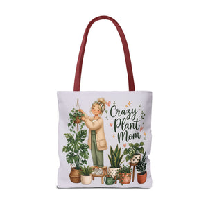 Crazy Plant Mom Tote Bag — Plant Lover Canvas Tote