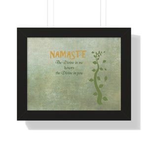 Namaste, Framed Horizontal Poster
