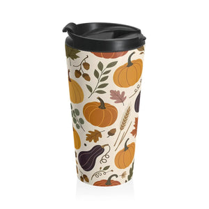 Small gourds clustered at the base of the mug design