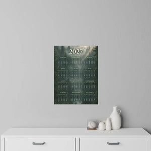 Month block lettering on the DipaliZ green forest 2027 calendar decal