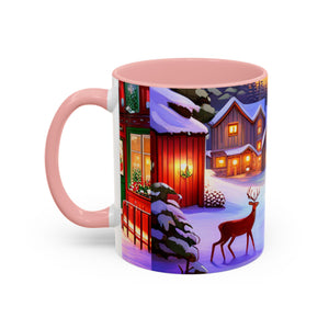 Christmas Winter, Accent Coffee Mug, 11oz