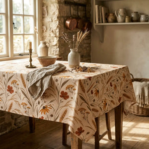 Autumn wildflower tablecloth - tablecloths