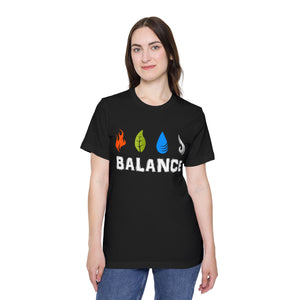 Balance of Earth, water, Air, and fire elements, Unisex Jersey Short Sleeve Tee