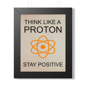 Be positive framed vertical poster - posters