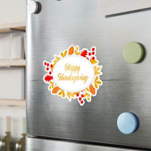 Happy Thanksgiving, Kiss-Cut Vinyl Decals