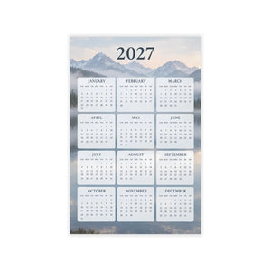 Mountain lake calendar decal by DipaliZ printed on 0.15 mm polyester film