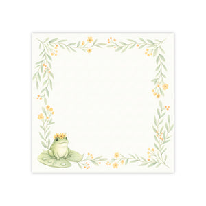 Frog Princess Floral Post-It Note Pad