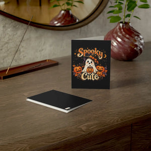 Spooky cute halloween greeting card - cards