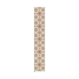 Wrapping Paper Roll — Boho Floral Medallion Gift Wrap (Retro Teal, Mustard & Coral)