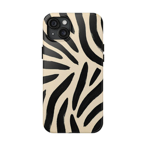 Zebra Print Tough Phone Case