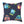 Cute Neon Raccoon Pattern Square Pillow — Colorful Cartoon Accent Cushion