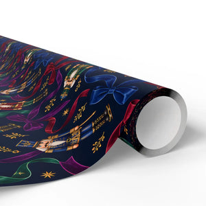 Festive holiday pattern wrapping paper
