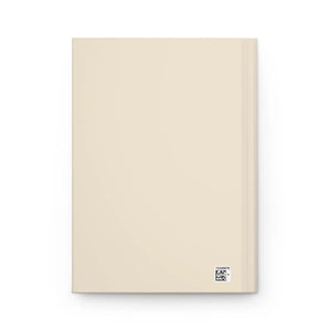 Vintage Bookish Hardcover Journal — Personalized Lined Notebook with Quill & Candle