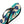 Geometric teal and navy flip flops - slippers