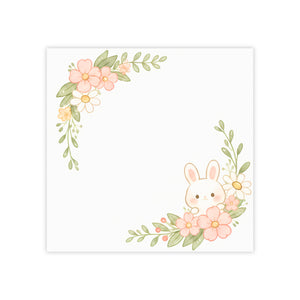 Floral Bunny Post-it Note Pads – Cute Spring Sticky Notes for Kids & Stationery Lovers