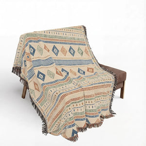 Southwestern fringed throw from DipaliZ for bohemian home decor