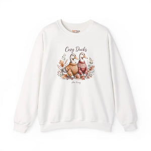 Pair of ducks printed side by side on a DipaliZ sweatshirt