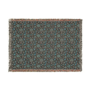 Floral Vintage Woven Blanket
