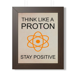 Be positive framed vertical poster - posters