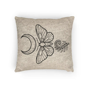 Minimalist woven moth cushion by DipaliZ, Artwork or Photo finish