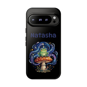 Personalized Frog on Mushroom Tough Phone Case