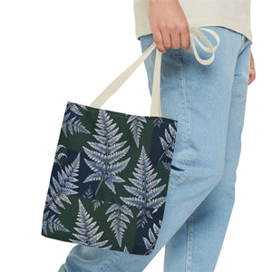 Fern Pattern Tote Bag — Botanical All-Over Print Canvas Tote