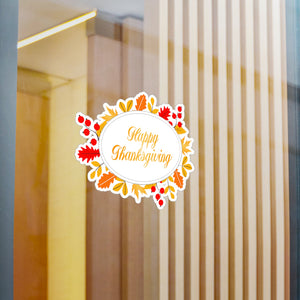 Happy Thanksgiving, Kiss-Cut Vinyl Decals