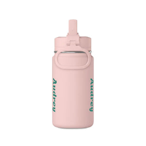 Straw lid mini bottle by DipaliZ sized for school bags and nursery cubbies